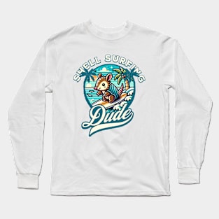 Shell Surfing Dude Armadillo Long Sleeve T-Shirt